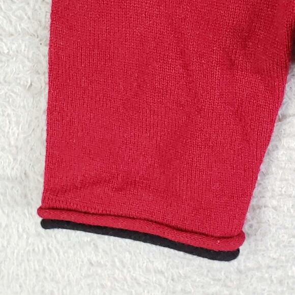 Grace Cashmere Women's Red V-Neck 100% Cashmere Sweater/Pullover Size M/L - Picture 4 of 8